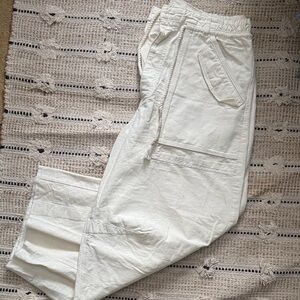 Free People Cream Cargo Pants